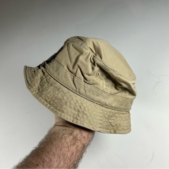 Polo Ralph Lauren Men\'s L/XL Preppy Embroidered Polo Preppy Bear Bucket Hat Blue
